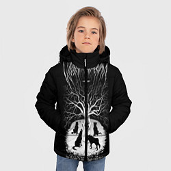 Куртка зимняя для мальчика Wolves in the Throne Room цвета 3D-черный — фото 2