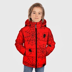 Куртка зимняя для мальчика Рассадник пауков, цвет: 3D-черный — фото 2