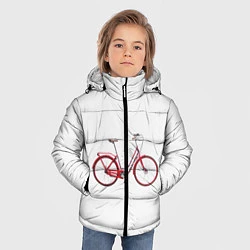Куртка зимняя для мальчика Велосипед, цвет: 3D-черный — фото 2