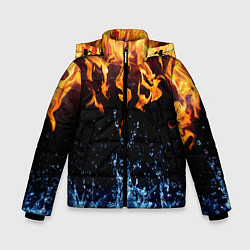 Куртка зимняя для мальчика Две стихии, цвет: 3D-черный
