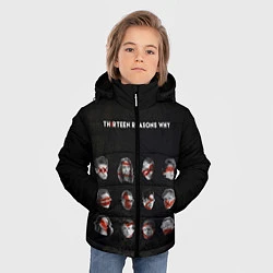 Куртка зимняя для мальчика Thirteen Reasons Why, цвет: 3D-черный — фото 2