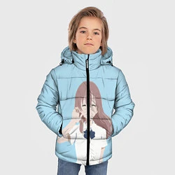 Куртка зимняя для мальчика Форма голоса Koe no katachi 2, цвет: 3D-светло-серый — фото 2