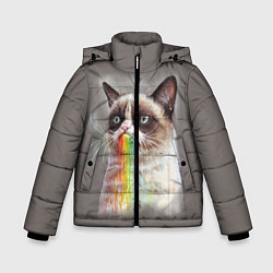 Зимняя куртка для мальчика Grumpy Cat