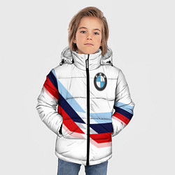 Куртка зимняя для мальчика BMW БМВ WHITE, цвет: 3D-красный — фото 2
