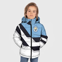 Куртка зимняя для мальчика Manchester City FC: White style, цвет: 3D-черный — фото 2