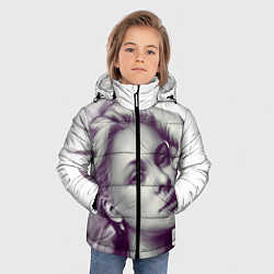 Куртка зимняя для мальчика Scarlett Johansson, цвет: 3D-черный — фото 2