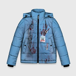 Куртка зимняя для мальчика Костюм врача кровь, цвет: 3D-красный