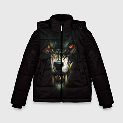 Куртка зимняя для мальчика Оскал волка, цвет: 3D-светло-серый