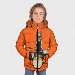 Куртка зимняя для мальчика Drums Fox, цвет: 3D-красный — фото 2