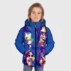 Куртка зимняя для мальчика The Beatles: Faces, цвет: 3D-черный — фото 2