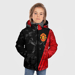 Куртка зимняя для мальчика FC Manchester United: Abstract, цвет: 3D-красный — фото 2