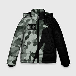 Куртка зимняя для мальчика PUBG: Camo Shadow, цвет: 3D-черный