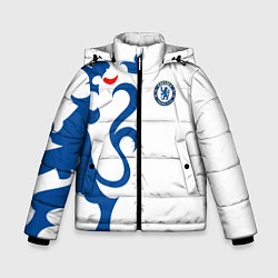 Куртка зимняя для мальчика FC Chelsea: White Lion, цвет: 3D-светло-серый