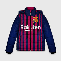 Куртка зимняя для мальчика FC Barcelona: Rakuten, цвет: 3D-черный