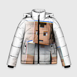 Зимняя куртка для мальчика Minecraft: White Creeper