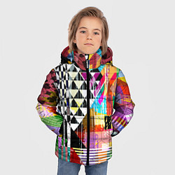 Куртка зимняя для мальчика RGB Geometry, цвет: 3D-черный — фото 2