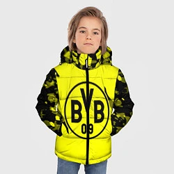 Куртка зимняя для мальчика FC Borussia Dortmund: Yellow & Black, цвет: 3D-светло-серый — фото 2