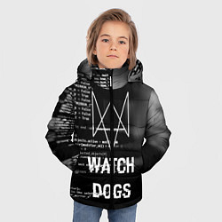 Куртка зимняя для мальчика Watch Dogs: Hacker, цвет: 3D-светло-серый — фото 2