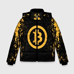 Куртка зимняя для мальчика Bitcoin Master, цвет: 3D-красный