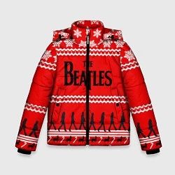 Куртка зимняя для мальчика The Beatles: New Year, цвет: 3D-красный
