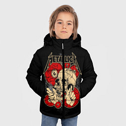 Куртка зимняя для мальчика Metallica Skull, цвет: 3D-красный — фото 2