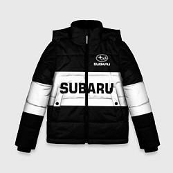 Куртка зимняя для мальчика Subaru: Black Sport, цвет: 3D-красный
