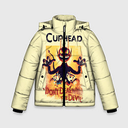 Куртка зимняя для мальчика Cuphead: Magic of the Devil, цвет: 3D-светло-серый