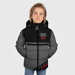 Куртка зимняя для мальчика Audi: Crey & Black, цвет: 3D-черный — фото 2