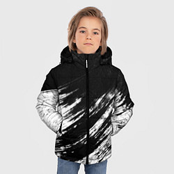 Куртка зимняя для мальчика Белый и черный, цвет: 3D-черный — фото 2