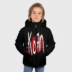 Куртка зимняя для мальчика Korn: Blood цвета 3D-черный — фото 2