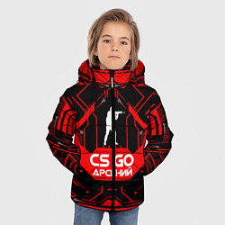 Куртка зимняя для мальчика CS:GO - Арсений, цвет: 3D-черный — фото 2