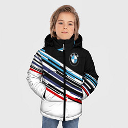 Куртка зимняя для мальчика BMW BRAND COLOR БМВ, цвет: 3D-черный — фото 2