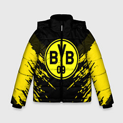 Куртка зимняя для мальчика Borussia FC: Sport Fashion, цвет: 3D-светло-серый