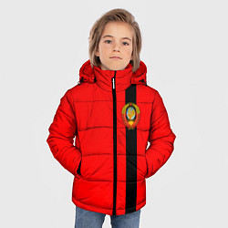 Куртка зимняя для мальчика Советский Союз, цвет: 3D-светло-серый — фото 2