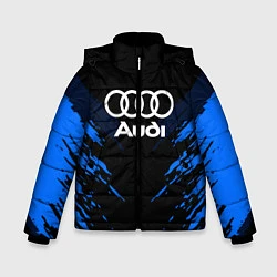 Куртка зимняя для мальчика Audi: Blue Anger, цвет: 3D-черный