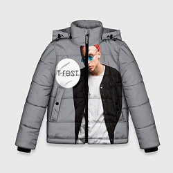Куртка зимняя для мальчика T-Fest: Grey Style, цвет: 3D-черный