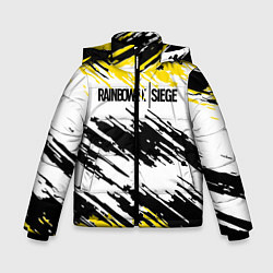 Куртка зимняя для мальчика Rainbow Six Siege: Yellow, цвет: 3D-черный