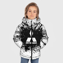Куртка зимняя для мальчика Mitsubishi: Black Spray, цвет: 3D-красный — фото 2