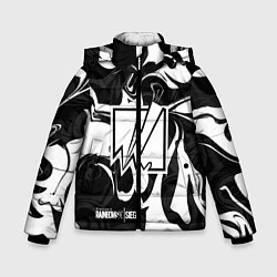 Куртка зимняя для мальчика Rainbow Six: Black & White, цвет: 3D-черный