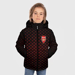 Куртка зимняя для мальчика Arsenal: Sport Grid, цвет: 3D-черный — фото 2