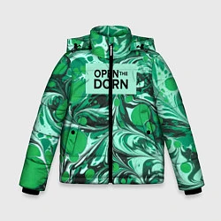 Куртка зимняя для мальчика Open the Dorn, цвет: 3D-черный