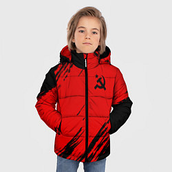 Куртка зимняя для мальчика USSR: Red Patriot, цвет: 3D-черный — фото 2
