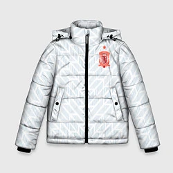 Куртка зимняя для мальчика Сборная Испании: Гостевая ЧМ-2018, цвет: 3D-красный