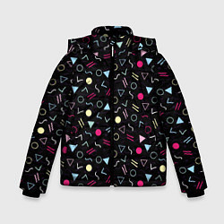 Куртка зимняя для мальчика 80 Battaries, цвет: 3D-черный