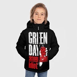 Куртка зимняя для мальчика Green Day: American Idiot, цвет: 3D-черный — фото 2