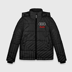 Куртка зимняя для мальчика Audi: Grey Collection, цвет: 3D-черный
