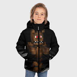 Куртка зимняя для мальчика Minecraft: Freddy FNAF, цвет: 3D-светло-серый — фото 2