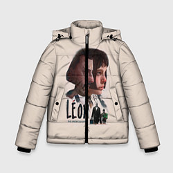 Куртка зимняя для мальчика Leon, цвет: 3D-черный