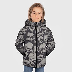 Куртка зимняя для мальчика Демонические черепа, цвет: 3D-черный — фото 2