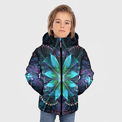 Куртка зимняя для мальчика Астральная мандала, цвет: 3D-черный — фото 2
